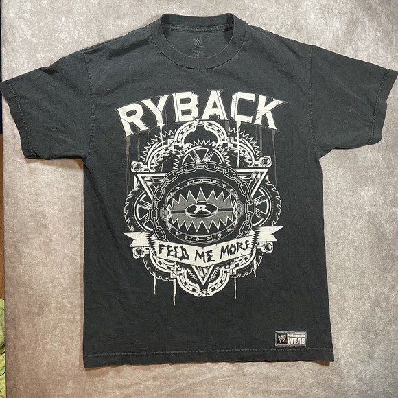 WWE Authentic Other - WWE Wrestling Ryback Feed Me More Black T Shirt Men Size M